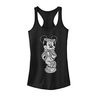 Disney's Mickey & Friends Mickey Cool Portrait Juniors' Racerback Graphic Tank Top