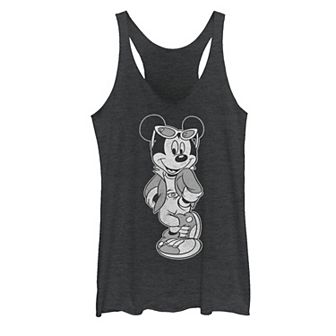 Disney's Mickey And Friends Mickey Mouse Cool Portrait Juniors' Racerback Graphic Tank Top