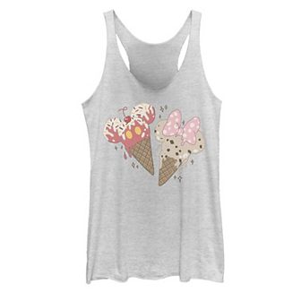 Disney's Mickey And Friends Mickey & Minnie Ice Cream Cones Racerback Tank Top