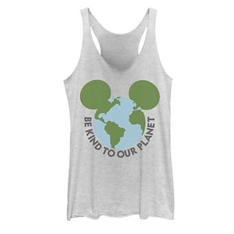 Disney's Mickey & Friends Mickey Be Kind To Our Planet Globe Racerback Tank Top