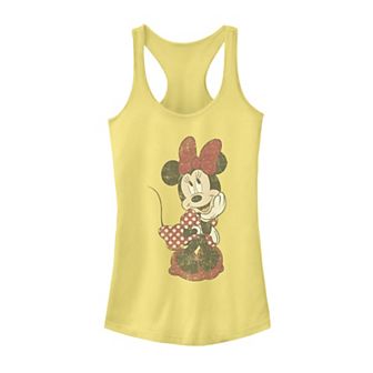 Disney's Mickey And Friends Minnie Mouse Shy Vintage Racerback Tank Top
