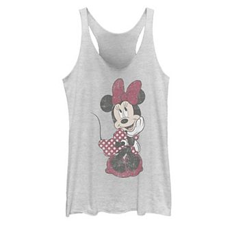 Disney's Mickey And Friends Minnie Mouse Shy Vintage Racerback Tank Top