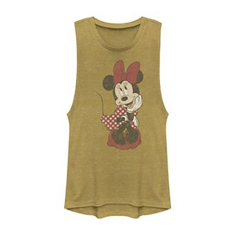 Disney's Mickey And Friends Minnie Mouse Shy Vintage Muscle Tank Top