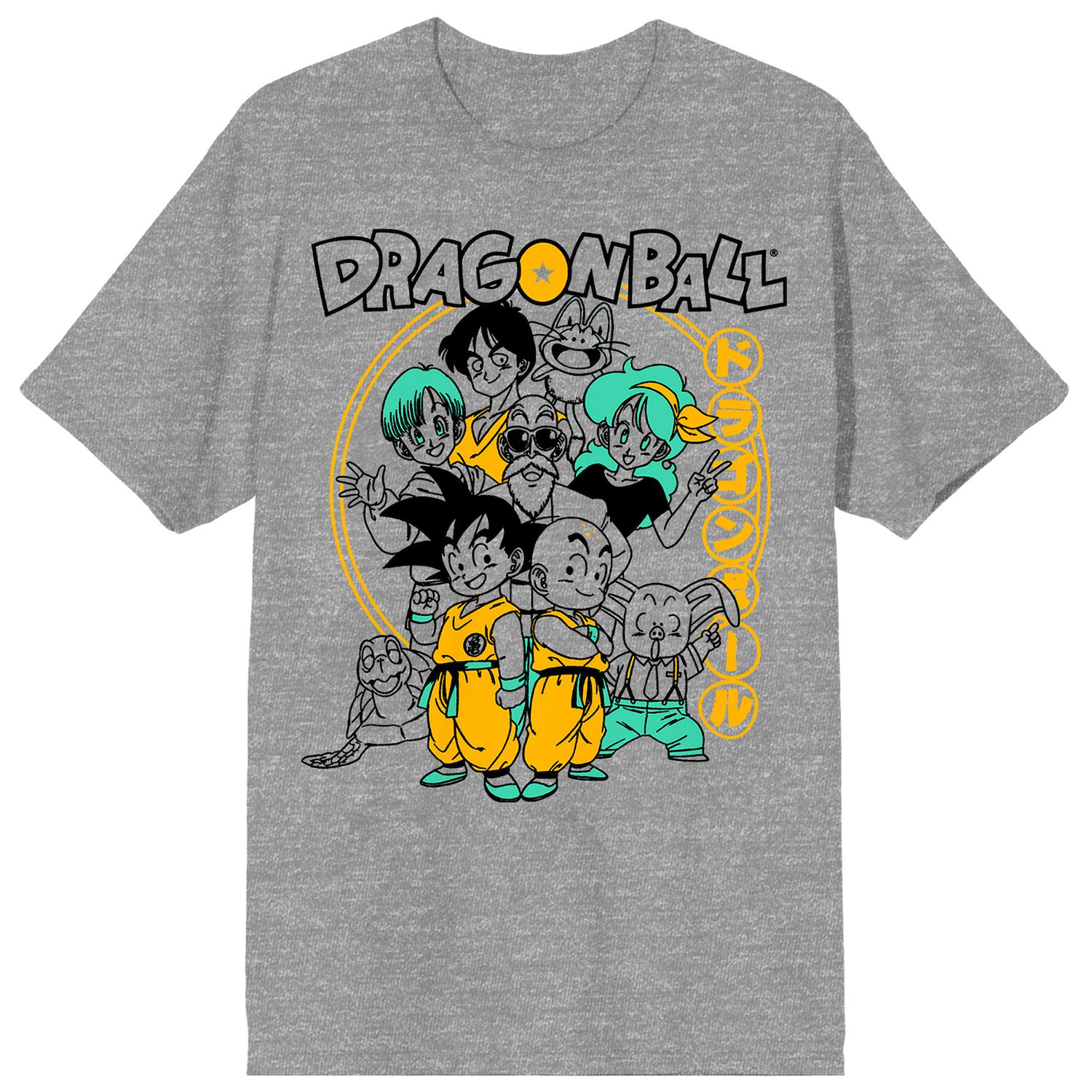 Dragon Ball Z Anime Cartoon Character Group Men's White Graphic Tee-S