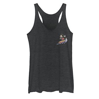 Disney's Mickey & Friends Surfing Mickey Left Chest Racerback Tank Top