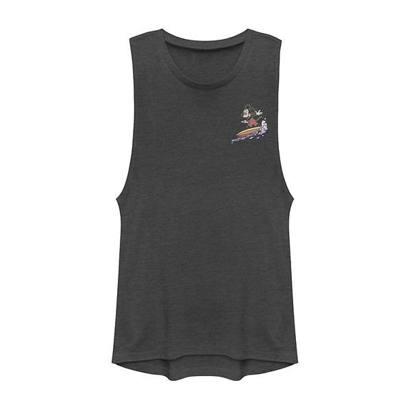 Disney's Mickey & Friends Surfing Mickey Left Chest Muscle Tank Top