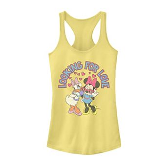 Disney's Minnie & Daisy Looking For Love Hearts & Sunglasses Racerback Tank Top