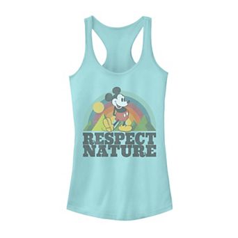 Disney's Mickey & Friends Mickey Mouse Respect Nature Rainbow Racerback Tank Top