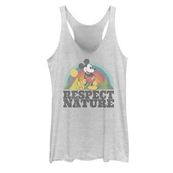 Disney's Mickey & Friends Mickey Mouse Respect Nature Rainbow Racerback Tank Top