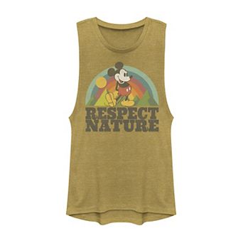 Disney's Mickey & Friends Mickey Mouse Respect Nature Rainbow Muscle Tank Top