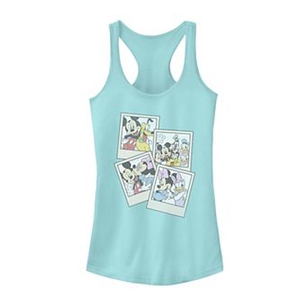 Disney's Mickey And Friends Group Shot Polaroids Racerback Tank Top
