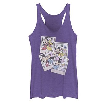 Disney's Mickey And Friends Group Shot Polaroids Racerback Tank Top