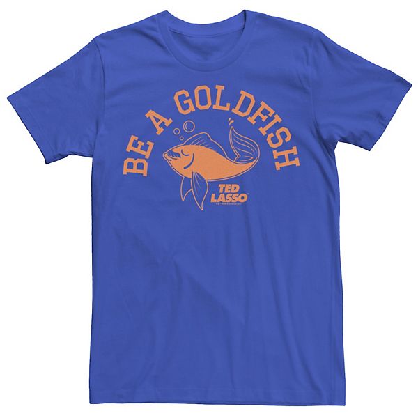 Men's Ted Lasso Be A Goldfish Orange Stamp Tee