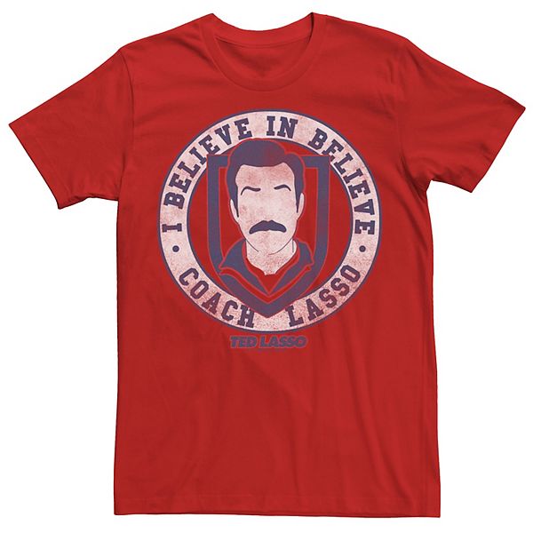 Men's Ted Lasso I Believe In Believe Coach Lasso Logo Tee