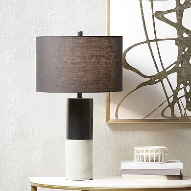 Hampton Hill Fulton 1-Light Metal & Concrete Table Lamp