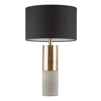 INK+IVY Fulton Metal and Concrete Table Lamp