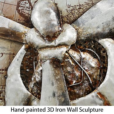 Empire Art Direct Retro Airplane 1 Metal Wall Art