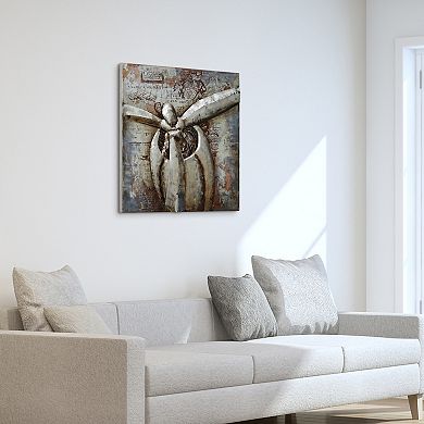 Empire Art Direct Retro Airplane 1 Metal Wall Art