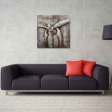 Empire Art Direct Retro Airplane 1 Metal Wall Art