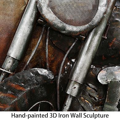 Motorcycle 1 Mixed Media Iron Dimensional Wall Art