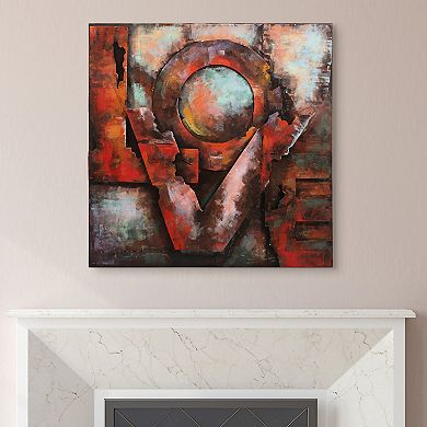 Love Mixed Media Iron Dimensional Wall Art