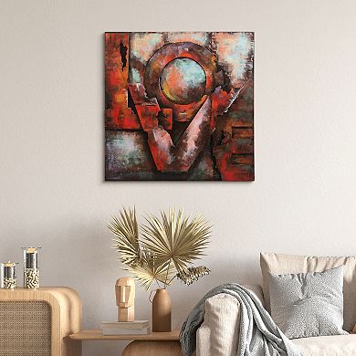 Love Mixed Media Iron Dimensional Wall Art