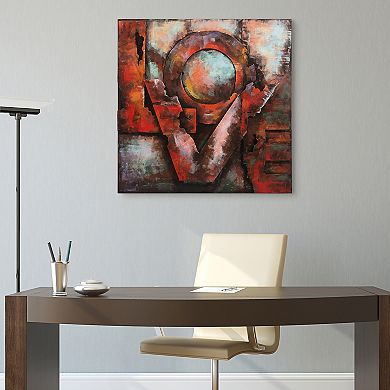 Love Mixed Media Iron Dimensional Wall Art