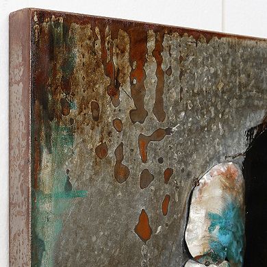 Ballroom Dancers Mixed Media Iron Dimensional Wall Art