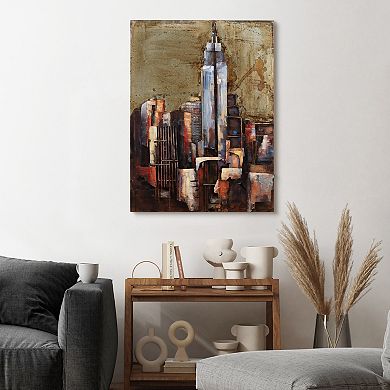 The Empire State Building Mixed Media Iron Dimensional Wall Art