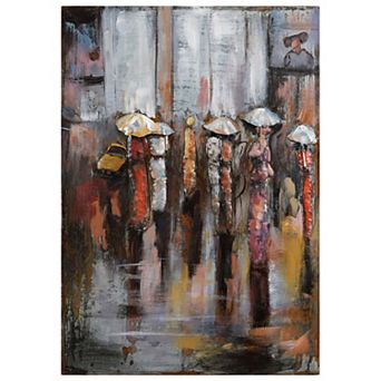 Empire Art Direct Paris Rain Metal Wall Art