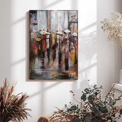 Empire Art Direct Paris Rain Metal Wall Art