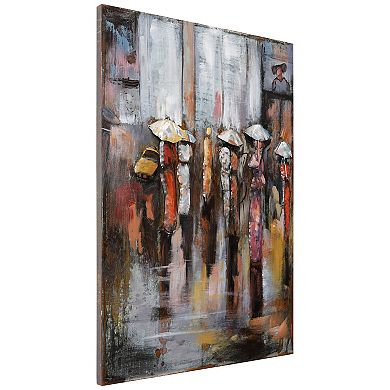 Empire Art Direct Paris Rain Metal Wall Art