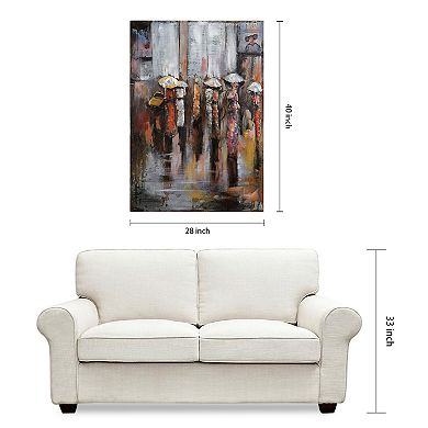 Empire Art Direct Paris Rain Metal Wall Art