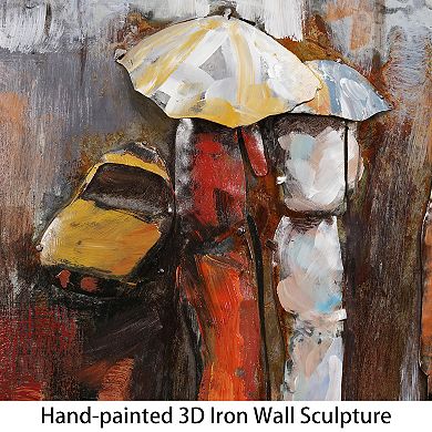 Empire Art Direct Paris Rain Metal Wall Art