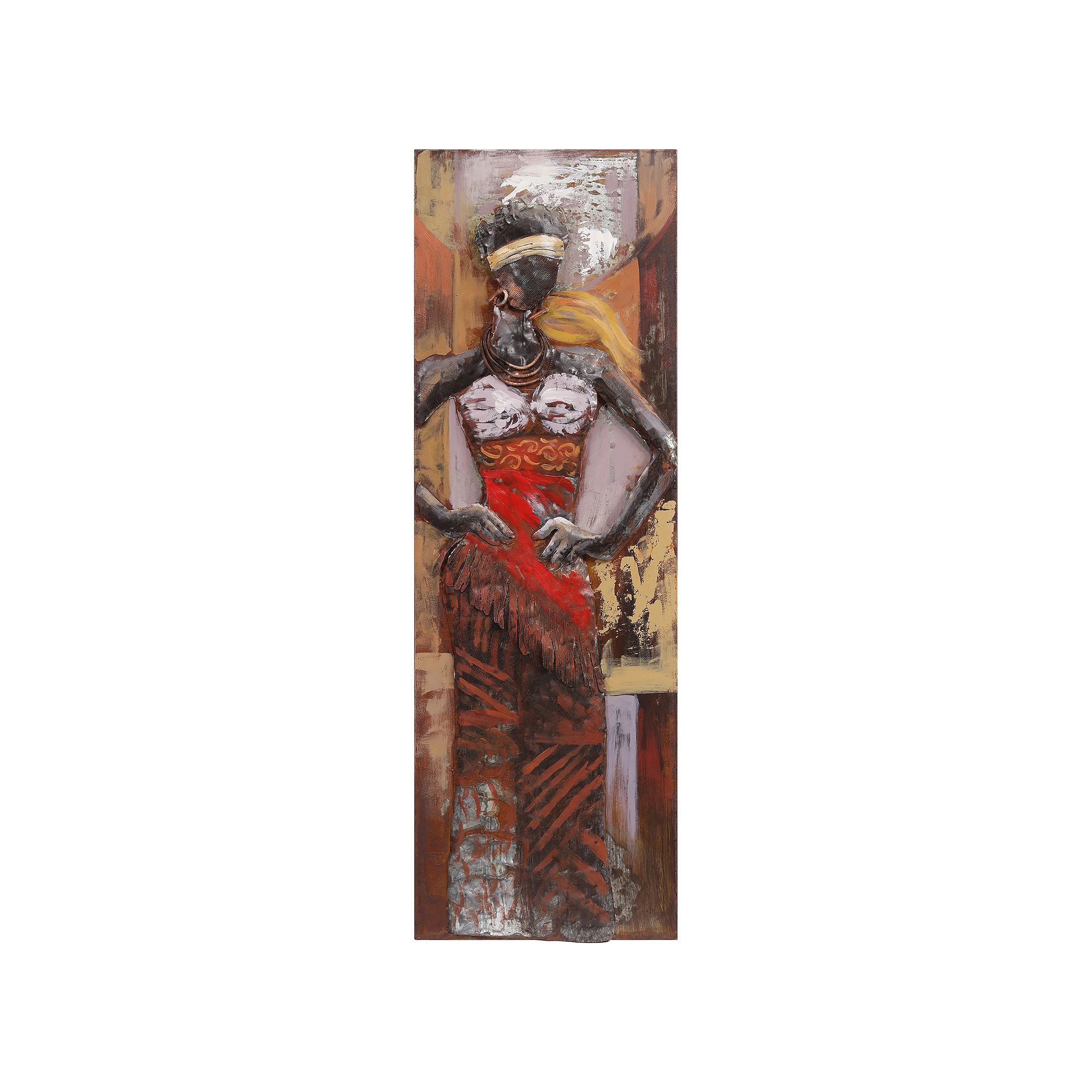 Empire Art Direct Miss-tic Metal Wall Art, Red