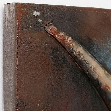 Empire Art Direct Long Horn Metal Wall Art