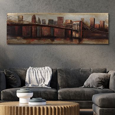 Bridge to the City 1 Mixed Media Iron Dimensional Wall Art