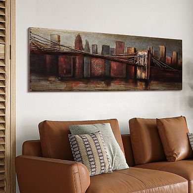 Bridge to the City 1 Mixed Media Iron Dimensional Wall Art