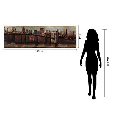 Bridge to the City 1 Mixed Media Iron Dimensional Wall Art