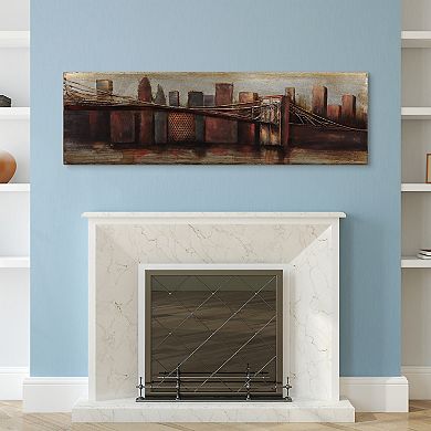 Bridge to the City 1 Mixed Media Iron Dimensional Wall Art