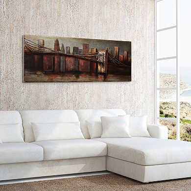 Bridge to the City 1 Mixed Media Iron Dimensional Wall Art