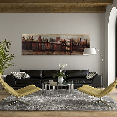 Bridge to the City 1 Mixed Media Iron Dimensional Wall Art