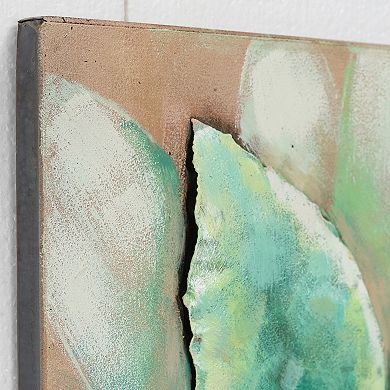 Succulent 2 Mixed Media Iron Dimensional Wall Art