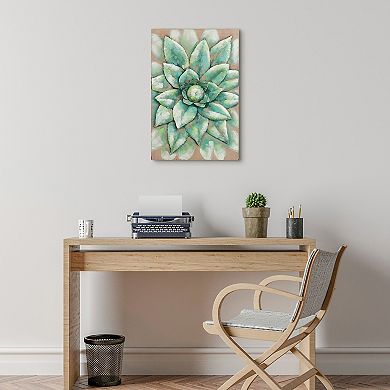 Succulent 2 Mixed Media Iron Dimensional Wall Art
