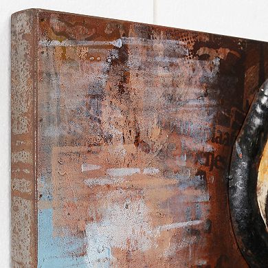 Gas Pump Mixed Media Iron Dimensional Wall Art