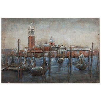 Gondolas Mixed Media Iron Dimensional Wall Art
