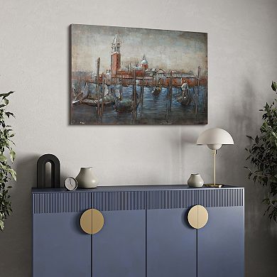 Gondolas' Mixed Media Iron Dimensional Wall Art