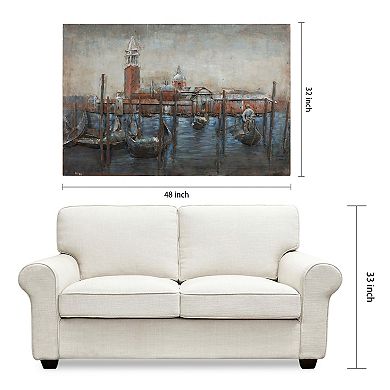 Gondolas' Mixed Media Iron Dimensional Wall Art