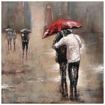 Rain Mixed Media Iron Dimensional Wall Art