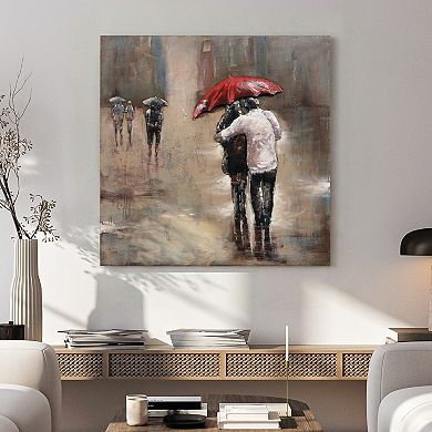 Rain Mixed Media Iron Dimensional Wall Art